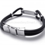 Fashion Mens Titanium Rubber Bracelet 20167