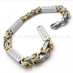 Stylish Gold Chain Titanium BOX Link Bracelet 20217