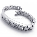 Mens Titanium Inlay Diamond Bracelet 20271