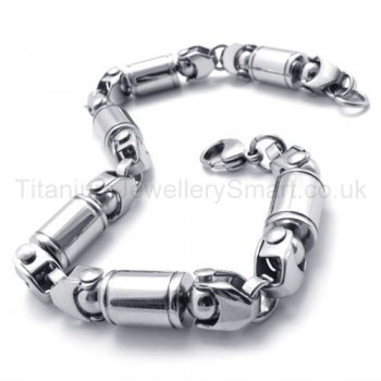Titanium Cylinder Link Bracelet 20272