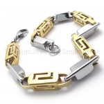 Titanium Gold  Hollow Box Link Bracelet 20276