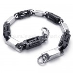 Titanium Black Hollow Box Link Bracelet 20277