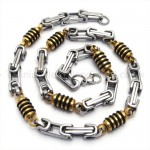 Gold Jars Mens Titanium Necklace 19041