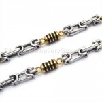 Gold Jars Mens Titanium Necklace 19041