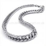 Curb Chain Mens Titanium Necklace 19217