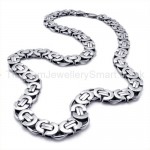 Silver Fashion Mens Titanium Necklace 19264