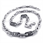 Fashion Silver Titanium Necklace 19400