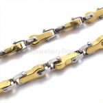 Gold Key Titanium Necklace 19403