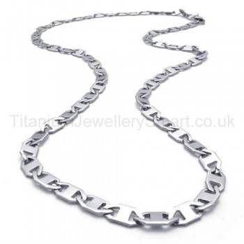 Womens Sheets Link Titanium Necklace 20019