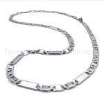 Mens Sheets Link Titanium Necklace 20020