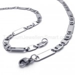 Mens Sheets Link Titanium Necklace 20020