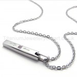 Womens Titanium With Diamond Love Pendant Necklace 20134