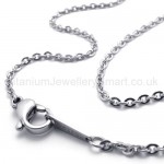 Womens Titanium With Diamond Love Pendant Necklace 20134