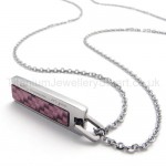 Womens Titanium Purple Pendant Necklace 20137