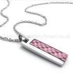 Womens Titanium Purple Pendant Necklace 20137