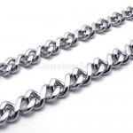 Silver Curb Titanium Necklace 20212