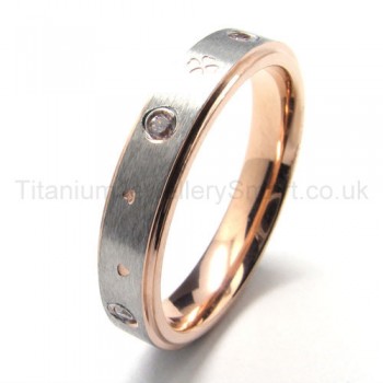 Diamonds Titanium Ring 16205