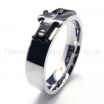 Fashionable Titanium Ring 16223