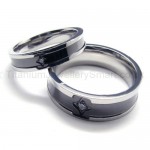 Diamond Titanium Ring 16224