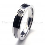 Diamond Titanium Ring 16225