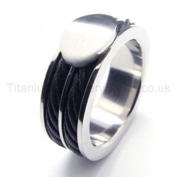 Twisted Rope Titanium Ring 16240