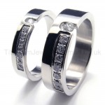 Diamonds Titanium Ring 16242