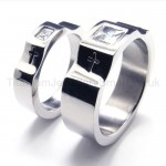 Diamond Cross Titanium Ring 16272