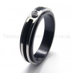 Diamond Titanium Ring 16332