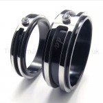 Diamonds Black Titanium Ring 16334