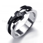 Diamond Titanium Ring 18435