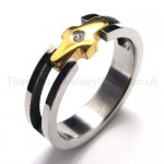 Diamond Titanium Ring 18436