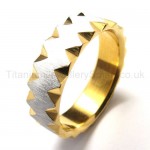 Golden Titanium Ring 18439