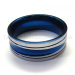 Blue Pure Titanium Ring 18443