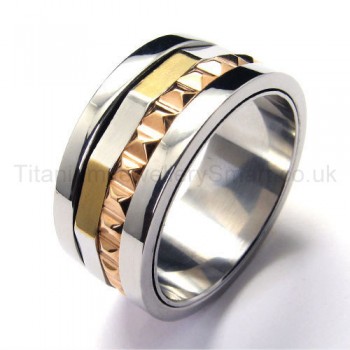 Gear Shape Titanium Ring 18446