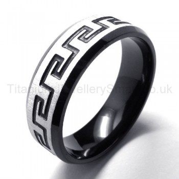 Black Titanium Ring 18658