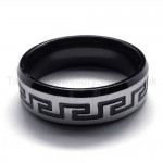 Black Titanium Ring 18658