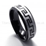 Black Titanium Ring 18658