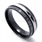 Diamond Black Titanium Ring 19176