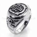 Classical Cross Titanium Ring 19225