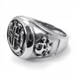 Classical Cross Titanium Ring 19225