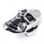 Black Skulls Titanium Ring 19226