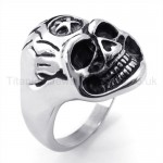 Classical Skulls Titanium Ring 19229