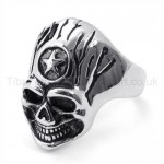 Classical Skulls Titanium Ring 19229