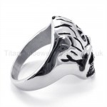 Classical Skulls Titanium Ring 19229