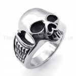 Classical Skulls Titanium Ring 19230
