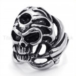 Classical Skulls Titanium Ring 19234