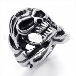 Classical Skulls Titanium Ring 19234