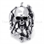 Classical Skulls Titanium Ring 19236