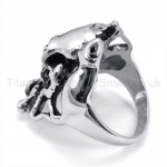 Classical Skulls Titanium Ring 19236