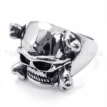 Classical Skulls Titanium Ring 19238